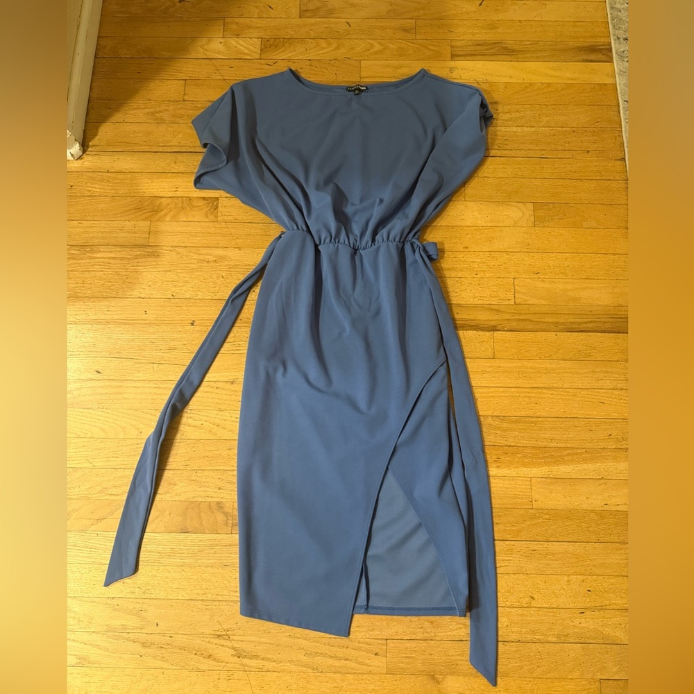 Fashion Nova Blue Midi Dress